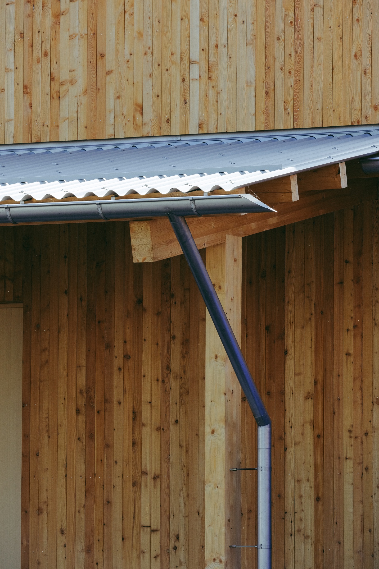 Timber and metal detail at Glarisegg