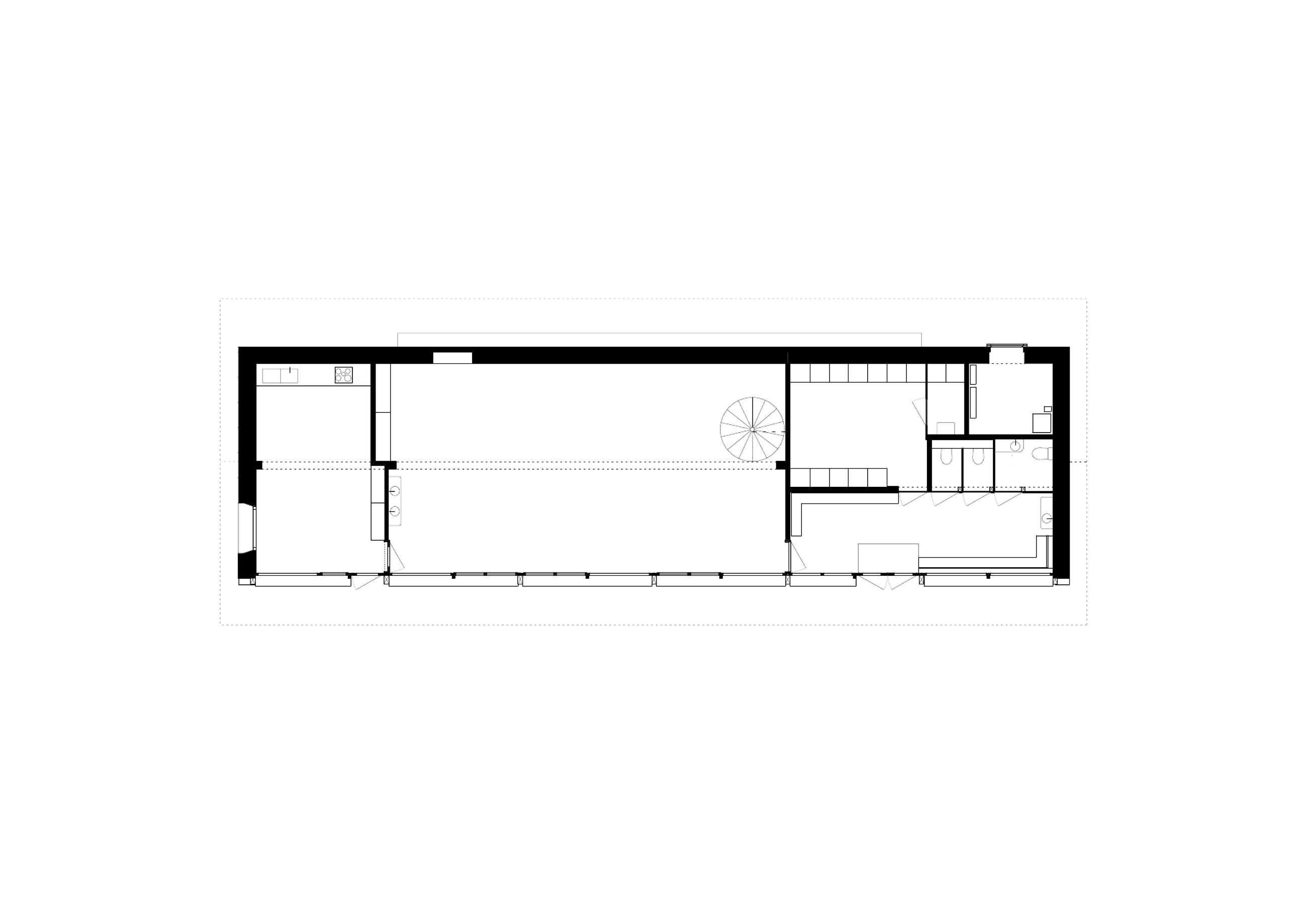 Kindergarten Langenlängeweg long building plan